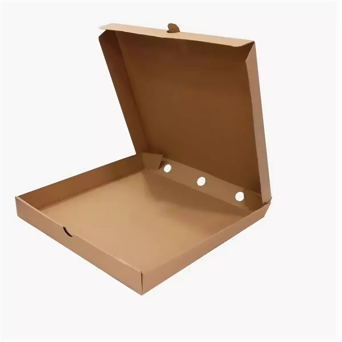 Коробка для пиццы коричневая (400*400*40)  гофра 50 шт/уп