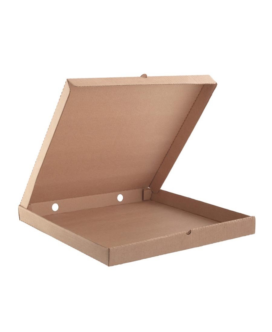 Коробка для пиццы коричневая (420*420*40) гофра